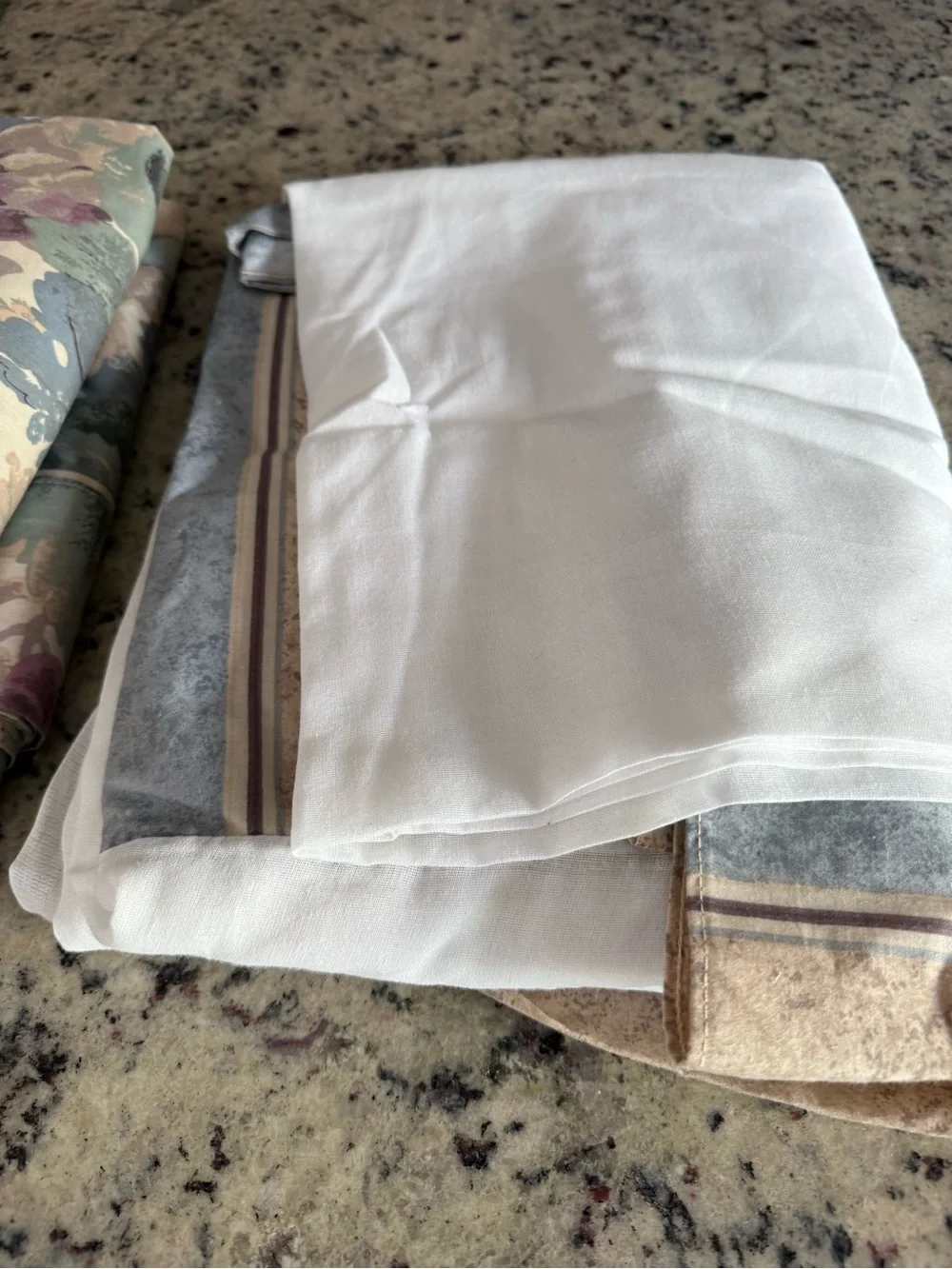 Crown Craft Floral Cotton Blend Sheet Set in Sage and Lavender